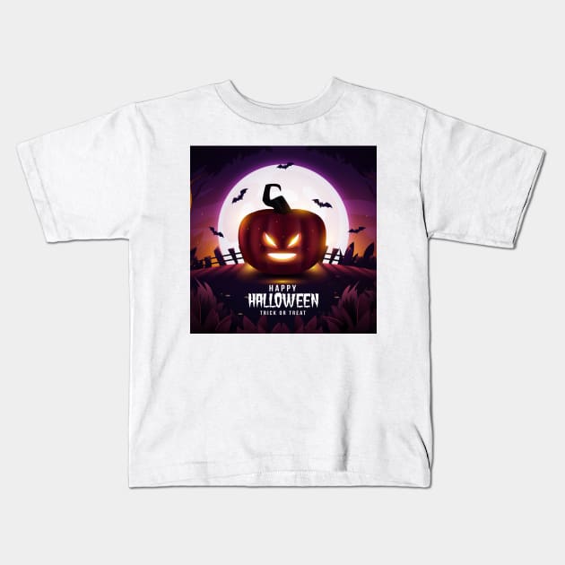 Happy Halloween - Trick or Treat Kids T-Shirt by Pop Cult Store